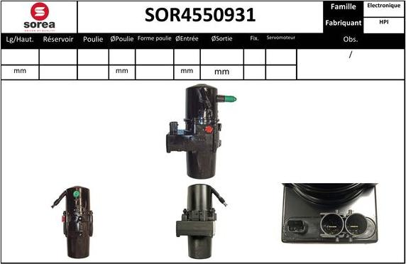 SNRA SOR4550931 - Гідравлічний насос, рульове управління, ГУР autozip.com.ua