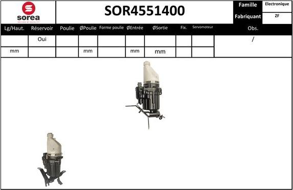 SNRA SOR4551400 - Гідравлічний насос, рульове управління, ГУР autozip.com.ua