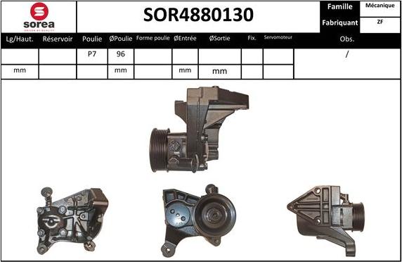 SNRA SOR4880130 - Гідравлічний насос, рульове управління, ГУР autozip.com.ua