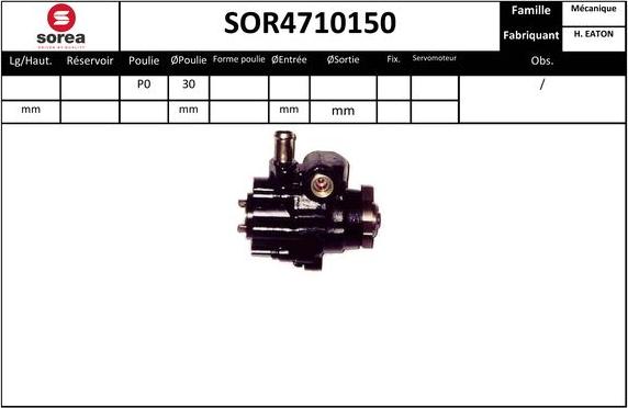 SNRA SOR4710150 - Гідравлічний насос, рульове управління, ГУР autozip.com.ua
