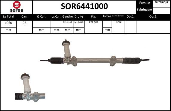 SNRA SOR6441000 - Рульовий механізм, рейка autozip.com.ua
