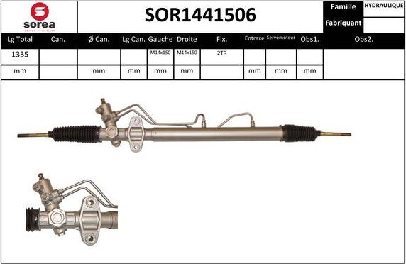 SNRA SOR1441506 - Рульовий механізм, рейка autozip.com.ua