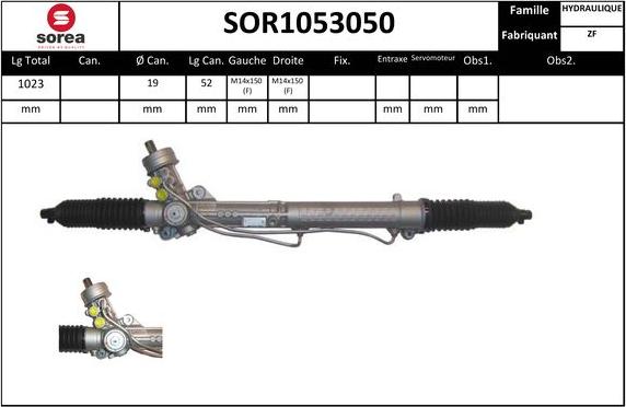 SNRA SOR1053050 - Рульовий механізм, рейка autozip.com.ua