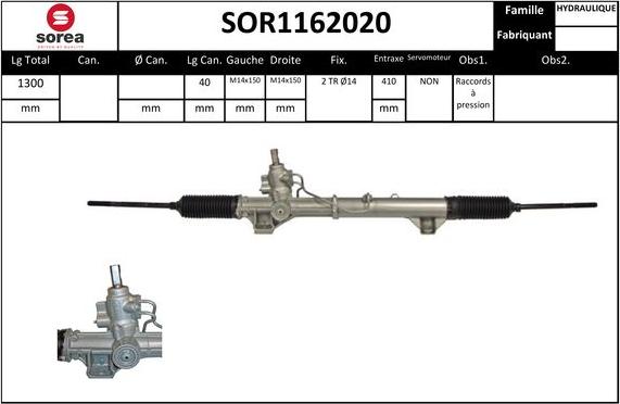 SNRA SOR1162020 - Рульовий механізм, рейка autozip.com.ua