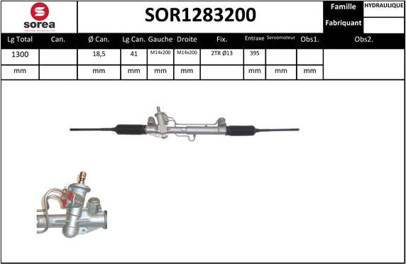 SNRA SOR1283200 - Рульовий механізм, рейка autozip.com.ua