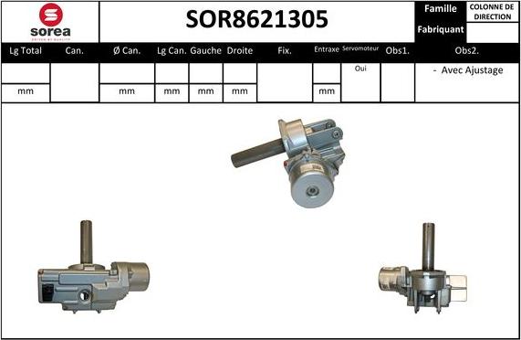 SNRA SOR8621305 - Рульова колонка autozip.com.ua