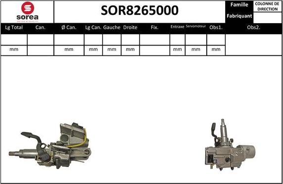 SNRA SOR8265000 - Рульова колонка autozip.com.ua