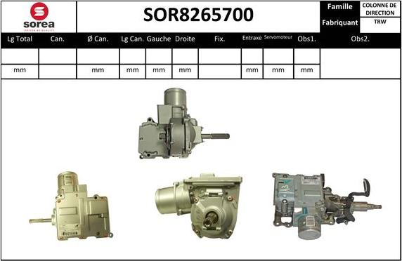 SNRA SOR8265700 - Рульова колонка autozip.com.ua