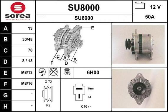 SNRA SU8000 - Генератор autozip.com.ua