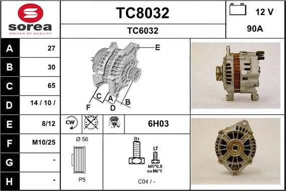 SNRA TC8032 - Генератор autozip.com.ua