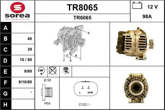 SNRA TR8065 - Генератор autozip.com.ua