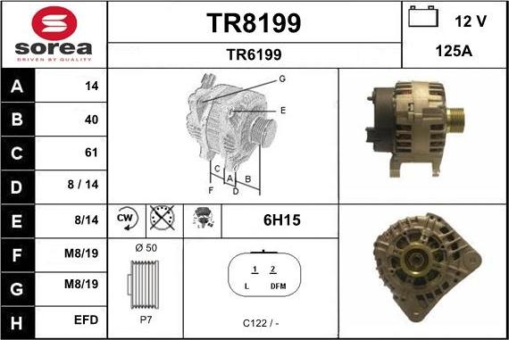 SNRA TR8199 - Генератор autozip.com.ua