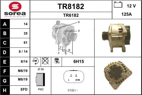 SNRA TR8182 - Генератор autozip.com.ua