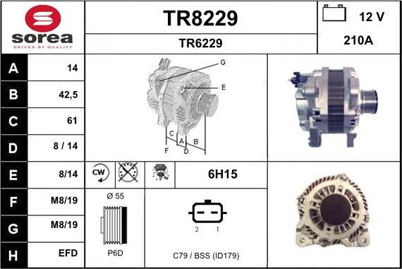 SNRA TR8229 - Генератор autozip.com.ua