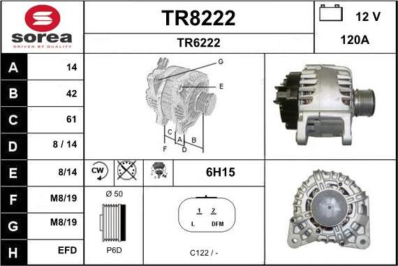 SNRA TR8222 - Генератор autozip.com.ua