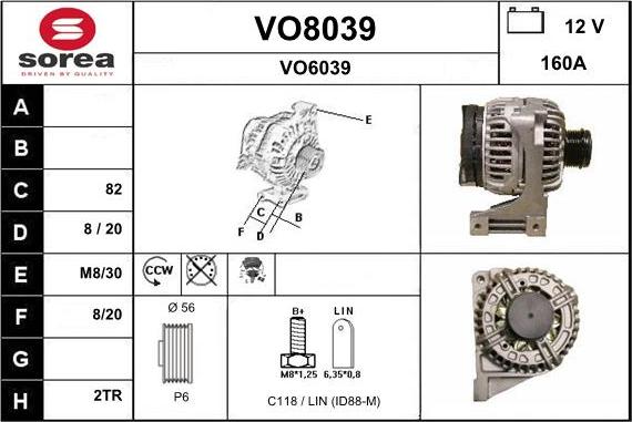 SNRA VO8039 - Генератор autozip.com.ua