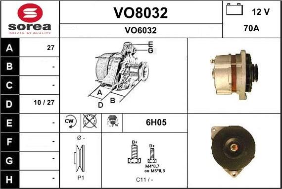 SNRA VO8032 - Генератор autozip.com.ua