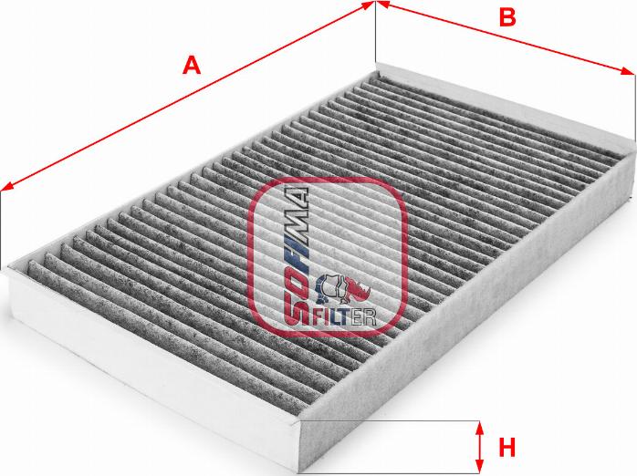 Sofima S 4145 CA - Фільтр, повітря у внутрішній простір autozip.com.ua