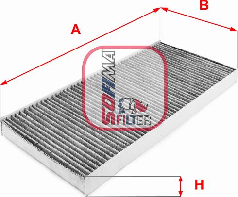 Sofima S 4146 CA - Фільтр, повітря у внутрішній простір autozip.com.ua