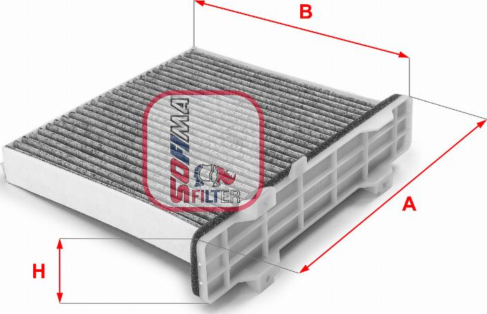 Sofima S 4147 CA - Фільтр, повітря у внутрішній простір autozip.com.ua