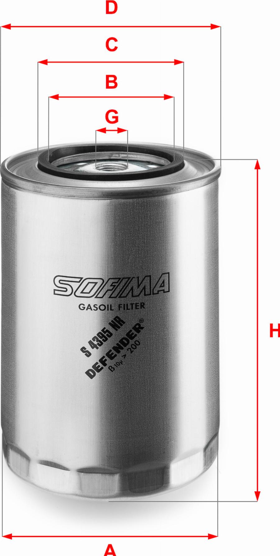 Sofima S 4343 NR - Паливний фільтр autozip.com.ua