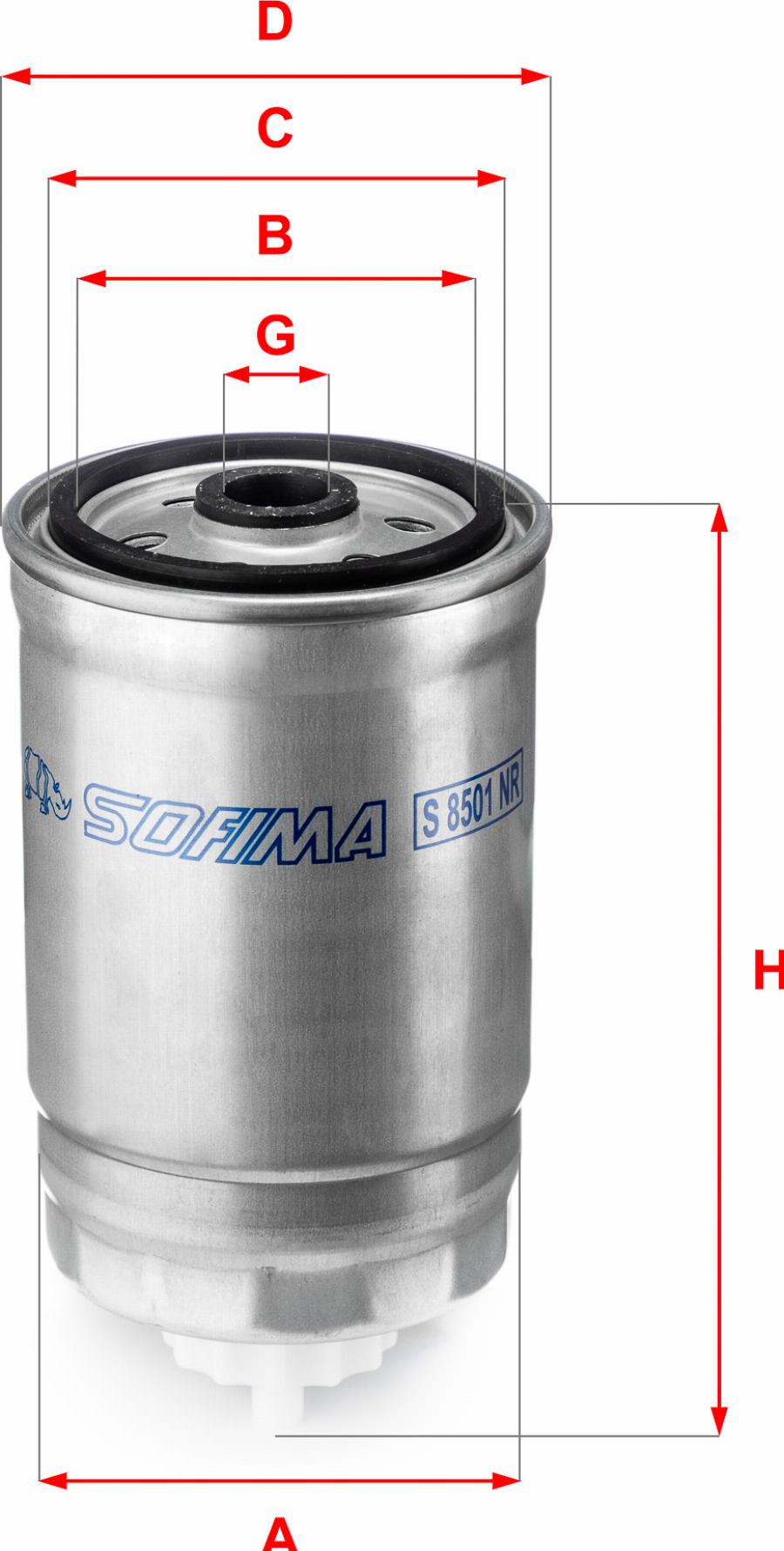 Sofima S 8501 NR - Паливний фільтр autozip.com.ua