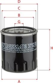 Sofima S 3752 R - Масляний фільтр autozip.com.ua