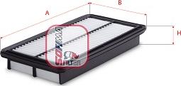 Sofima S 3D15 A - Повітряний фільтр autozip.com.ua