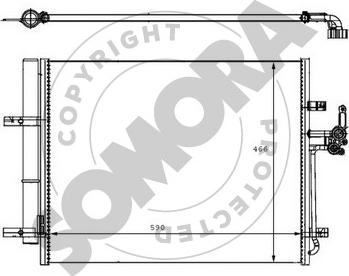 Somora 095460 - Конденсатор, кондиціонер autozip.com.ua