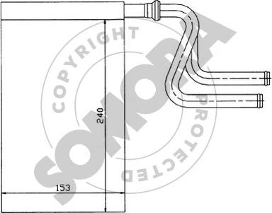 Somora 095050 - Теплообмінник, опалення салону autozip.com.ua