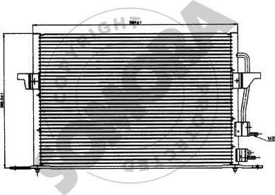Somora 095160 - Конденсатор, кондиціонер autozip.com.ua