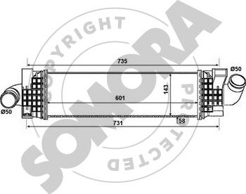 Somora 093645 - Интеркулер autozip.com.ua