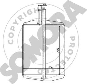 Somora 092350 - Теплообмінник, опалення салону autozip.com.ua