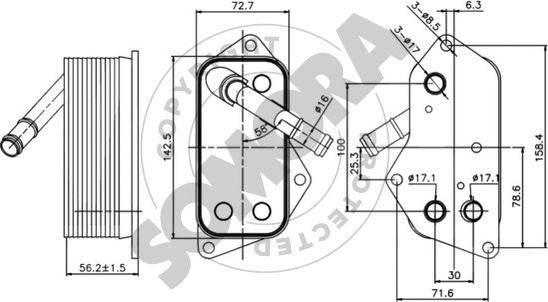 Somora 040765A - Масляний радіатор, рухове масло autozip.com.ua