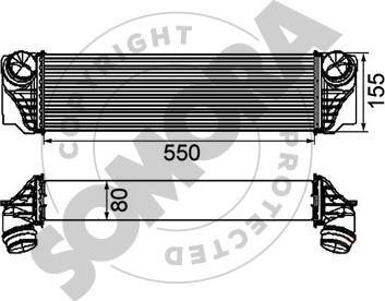 Somora 041445A - Интеркулер autozip.com.ua