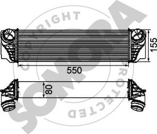 Somora 041445B - Интеркулер autozip.com.ua