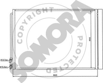 Somora 041460 - Конденсатор, кондиціонер autozip.com.ua