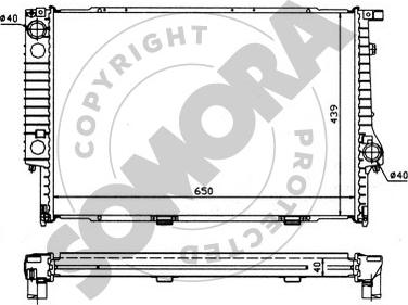 Somora 041145 - Радіатор, охолодження двигуна autozip.com.ua