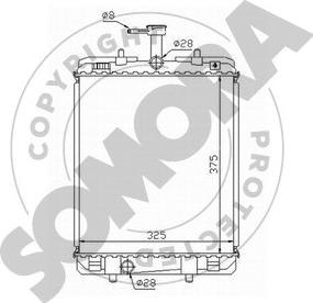 Somora 055140 - Радіатор, охолодження двигуна autozip.com.ua