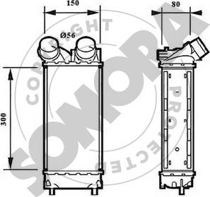 Somora 051445D - Интеркулер autozip.com.ua