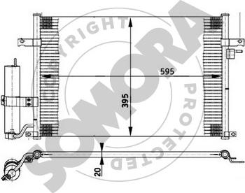 Somora 064060 - Конденсатор, кондиціонер autozip.com.ua
