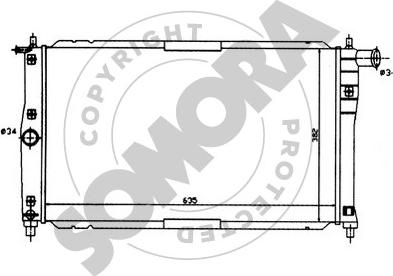 Somora 061040 - Радіатор, охолодження двигуна autozip.com.ua