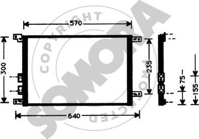 Somora 011260A - Конденсатор, кондиціонер autozip.com.ua