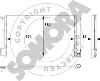 Somora 089060 - Конденсатор, кондиціонер autozip.com.ua