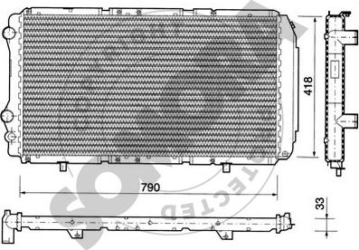 Somora 08 4041 - Радіатор, охолодження двигуна autozip.com.ua