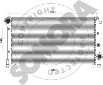 Somora 080540C - Радіатор, охолодження двигуна autozip.com.ua
