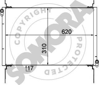 Somora 087060D - Конденсатор, кондиціонер autozip.com.ua