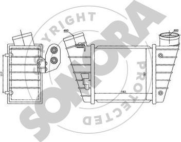 Somora 025045L - Интеркулер autozip.com.ua