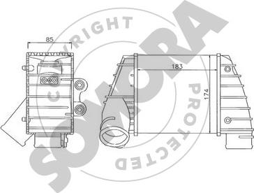 Somora 025045R - Интеркулер autozip.com.ua