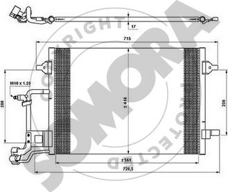 Somora 020960A - Конденсатор, кондиціонер autozip.com.ua